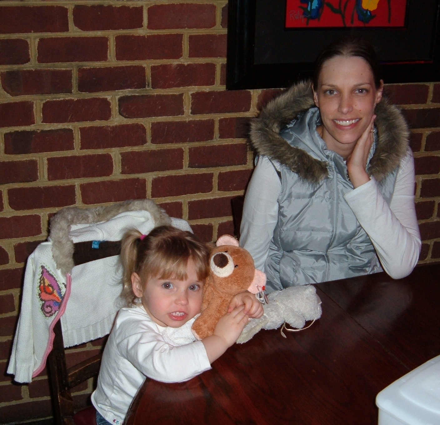 Geraldine and her daughter Viviane - Easter 2008